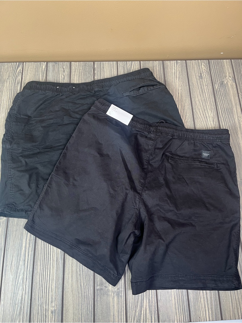 NEW American Eagle Black Trekker Shorts Men's Large Bundle of 2